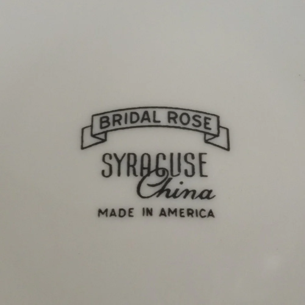 Vintage Bundle 9 Bridal Rose Syracuse Tea Coffee Cups & Saucers Fine China USA